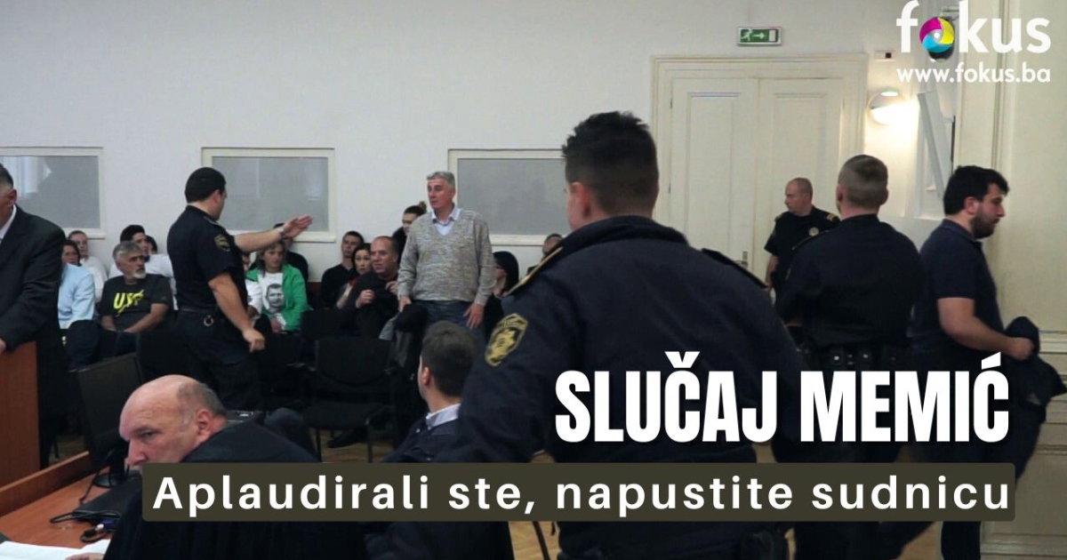 slucaj memic izbacivanje publike iz sudnice