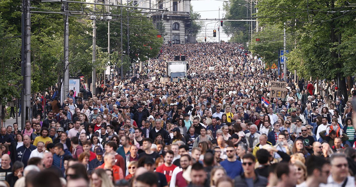 protest beograd srbija