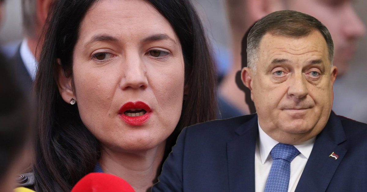 Jelena Trivić i Milorad Dodik