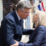 Andrej Plenković primio je u Banskim dvorima Borjanu Krišto, predsjedateljicu Vijeća ministara