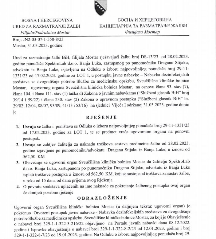Canceled tender which Melcom won