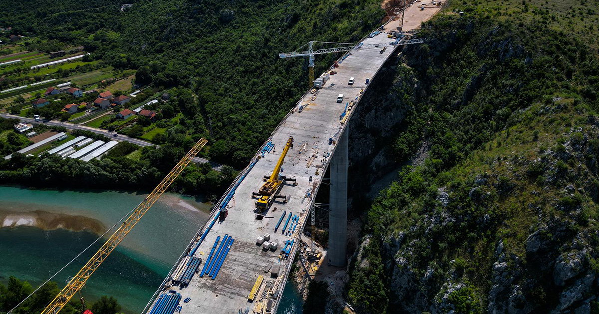 Most "Počitelj" uskoro će spojiti dvije obale Neretve