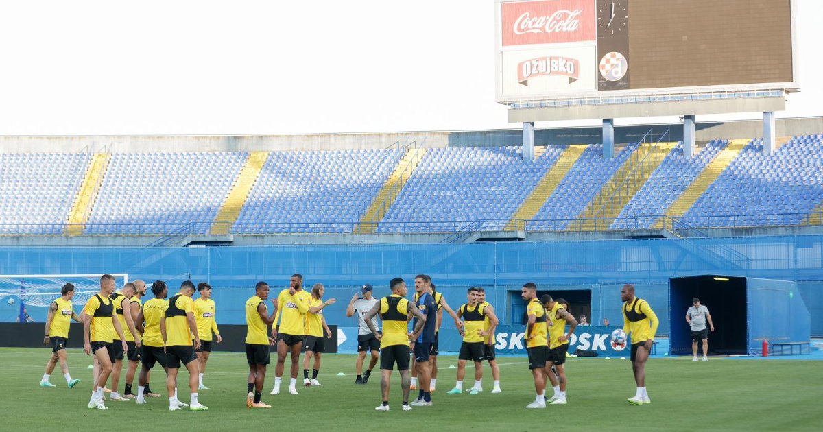 stadion Maksimir, Zagreb, AEK trening