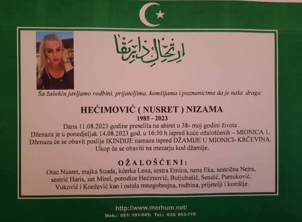 dzenaza nizama hecimovic