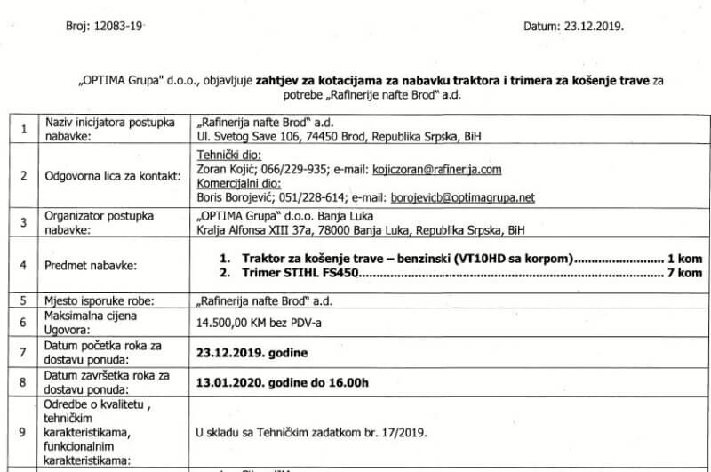 rafinerija nafte brod