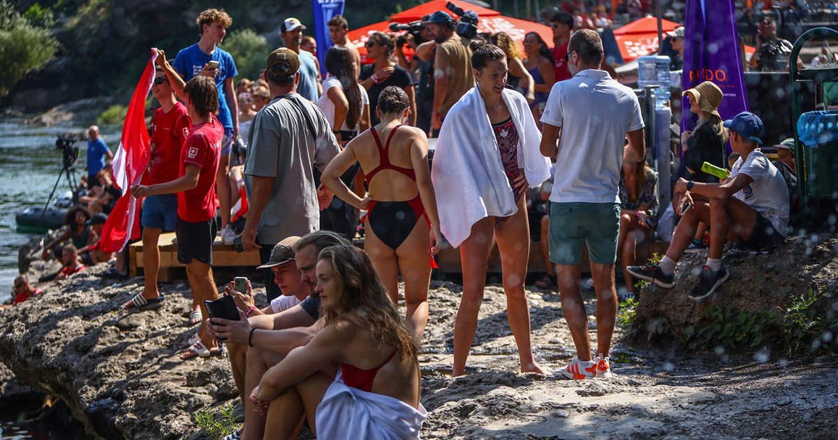 Mostar: Natjecanje Red Bull Cliff Diving Svjetskog prvenstva