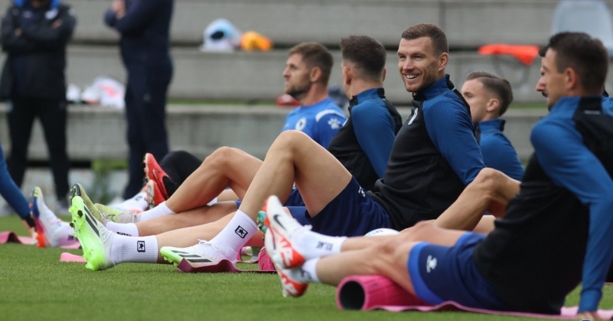 dzeko trening