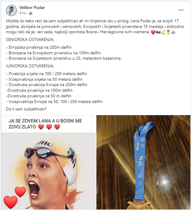 facebook post velibor pudar