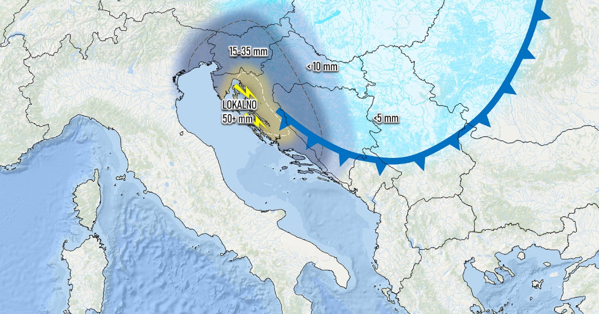 kiša snijeg zahlađenje