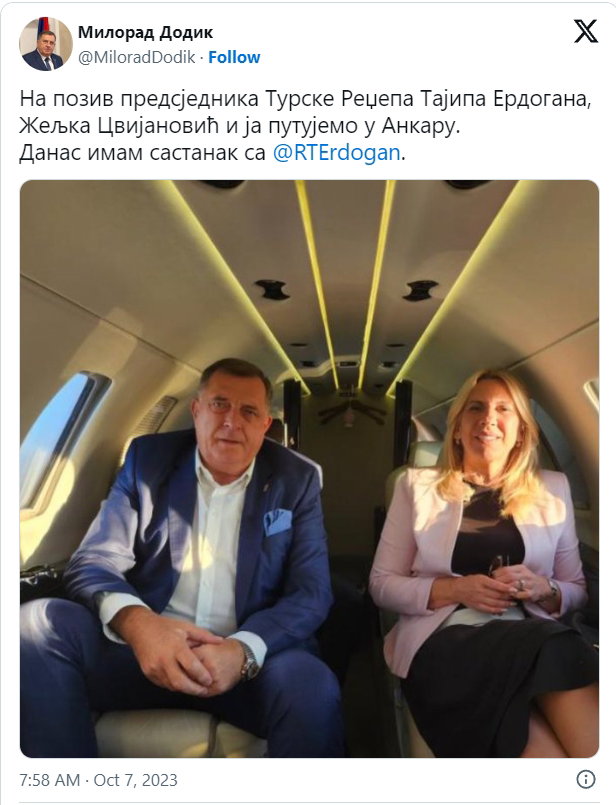dodik avion