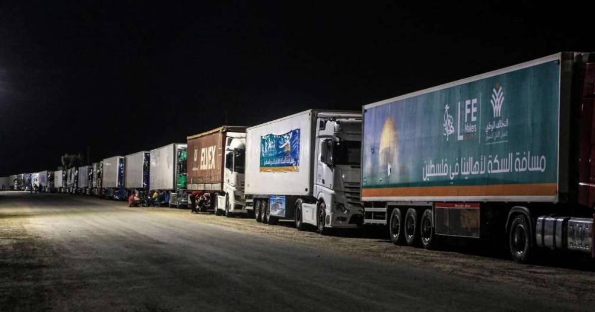 humanitarna pomoc konvoj gaza refah egipat