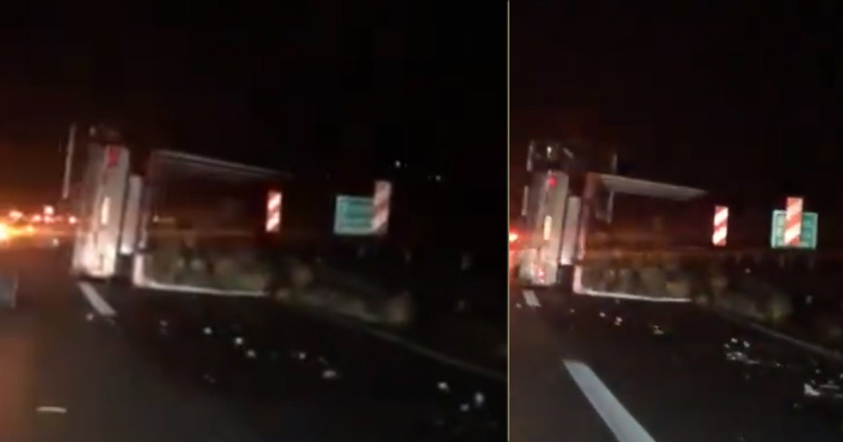 kamion s drvima nesreća