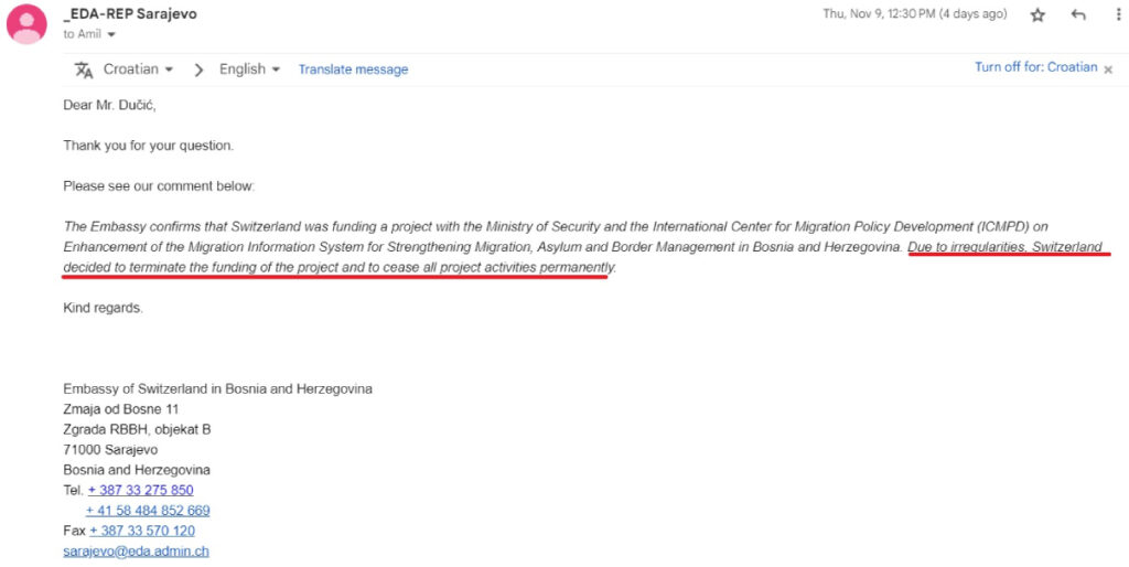 odgovor Svicarske ambasade za Fokus 