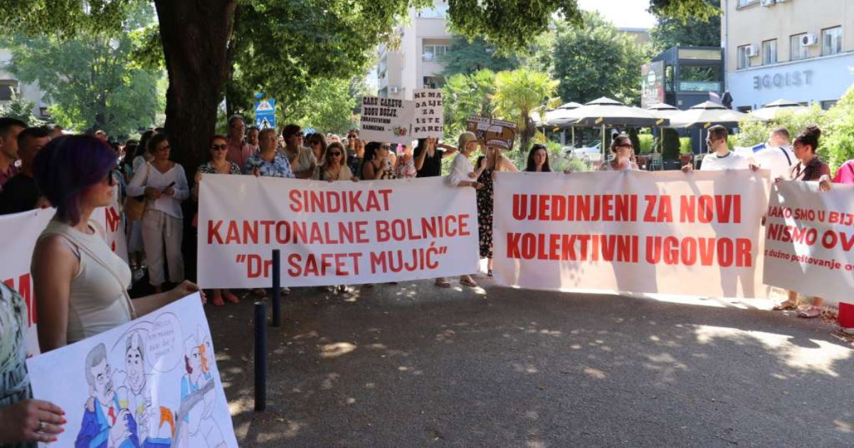 štrajk zdravstvenih radnika hnk