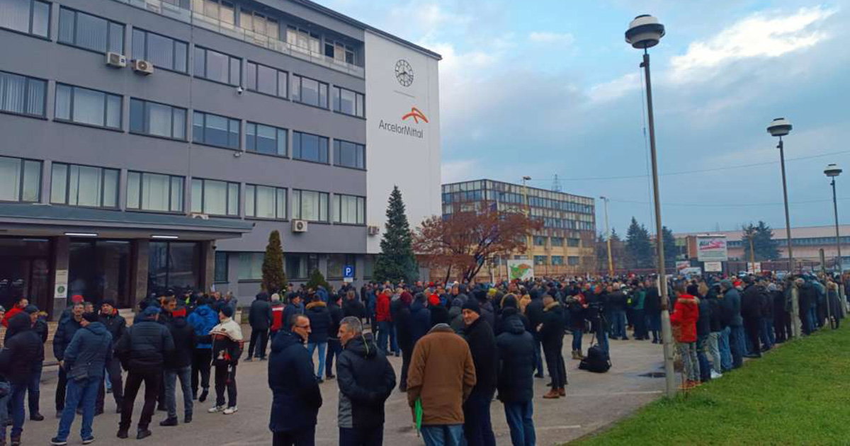 ArcelorMittal protest
