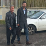 Stojan Petrović sa braniteljem Srđanom Marjanovićem