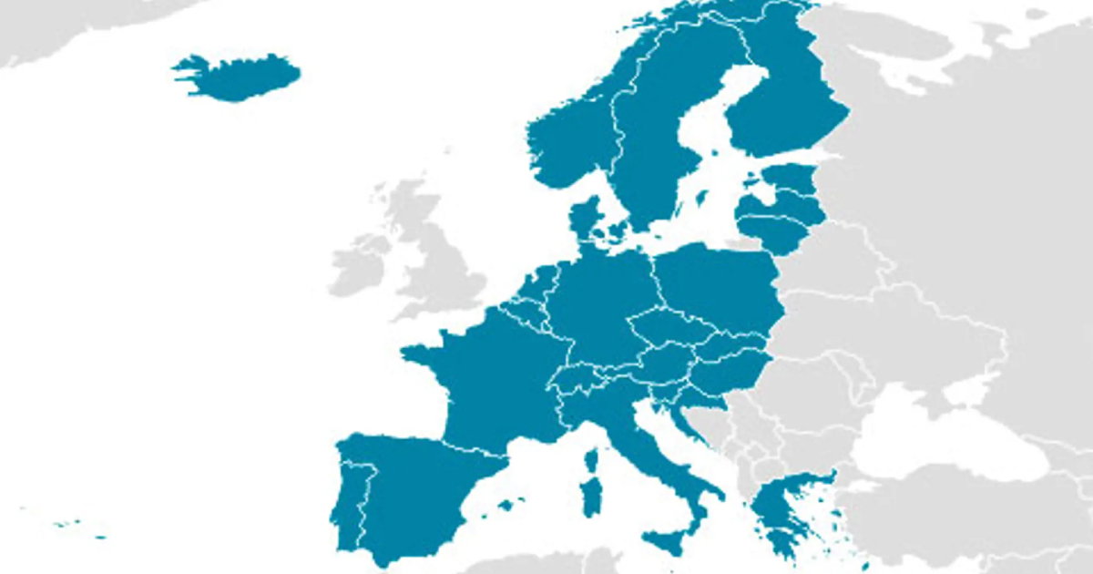 mapa schengen