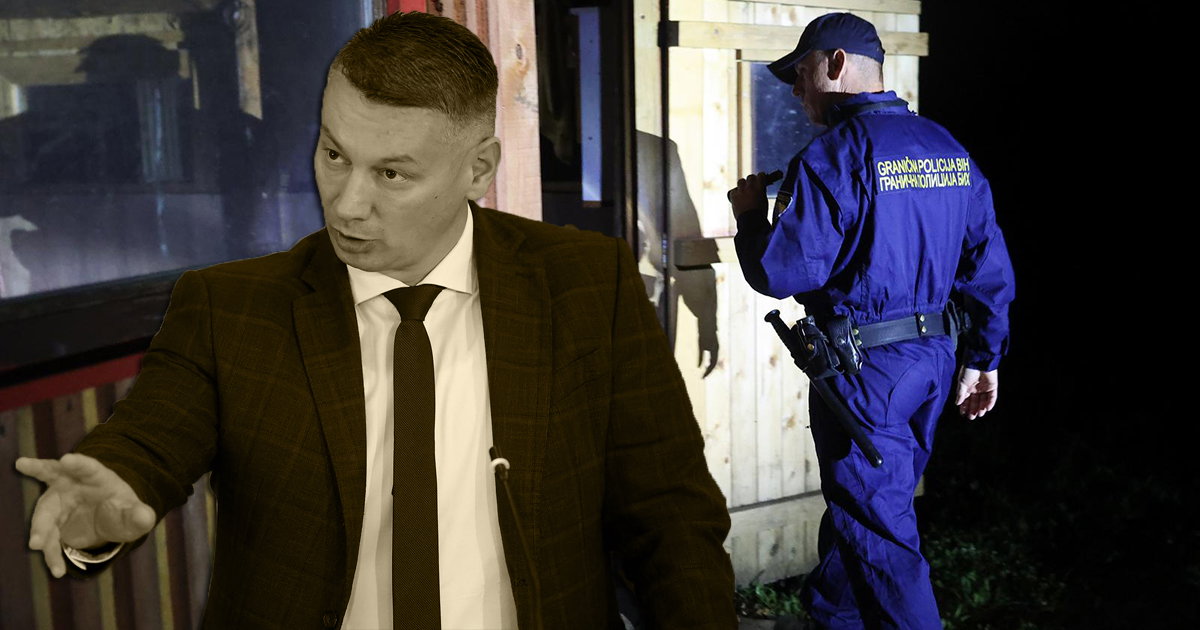 Policijske patrole i kontrola migranata na granici BiH i Hrvatske nešić