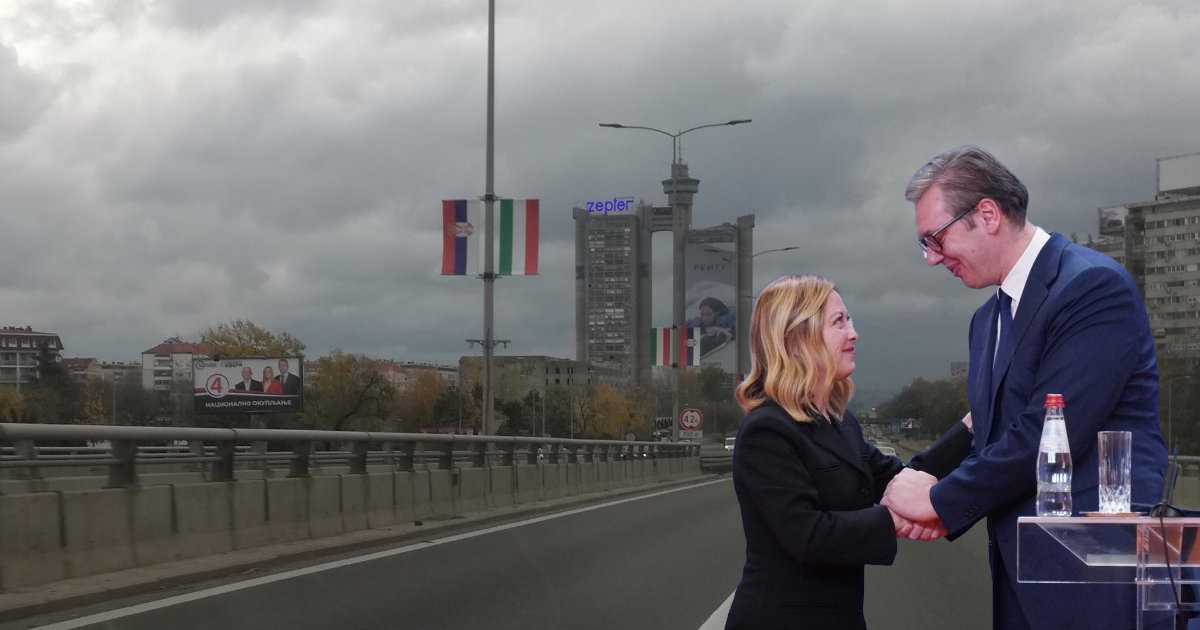 vucic meloni zastave