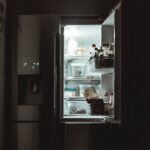 frizider noc mrak hrana