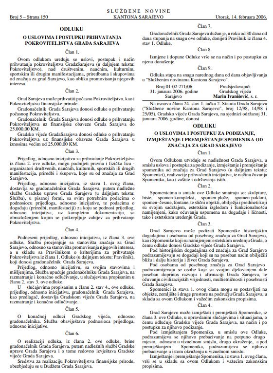 sluzbene novine cetinski