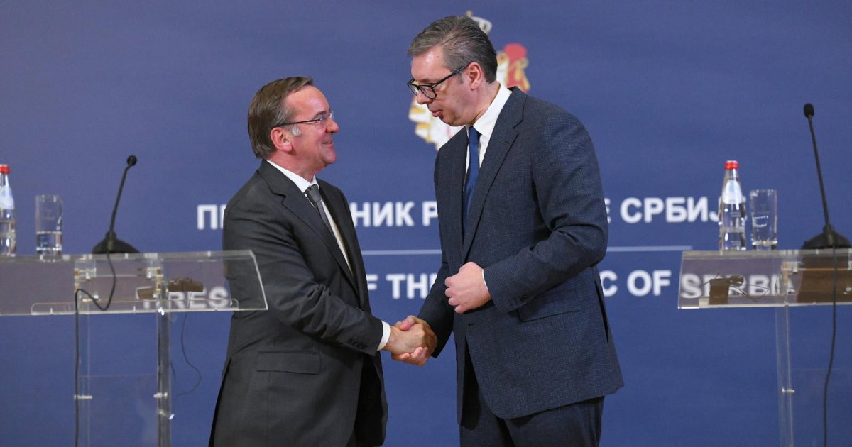 Zajednička konferencija za medije Aleksandra Vučića i Boris Pistorijusa