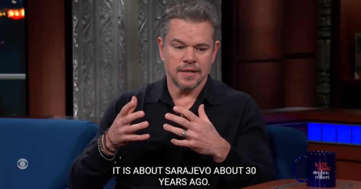 matt damon sarajevo