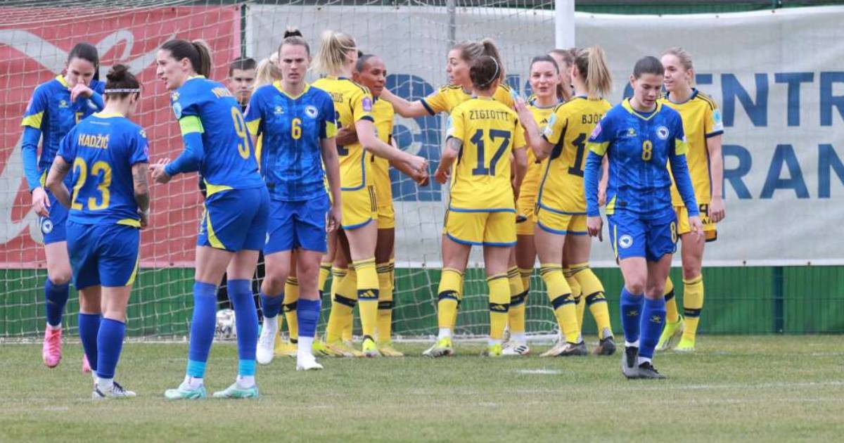 zenska nogometna reprezentacija bih protiv svedske