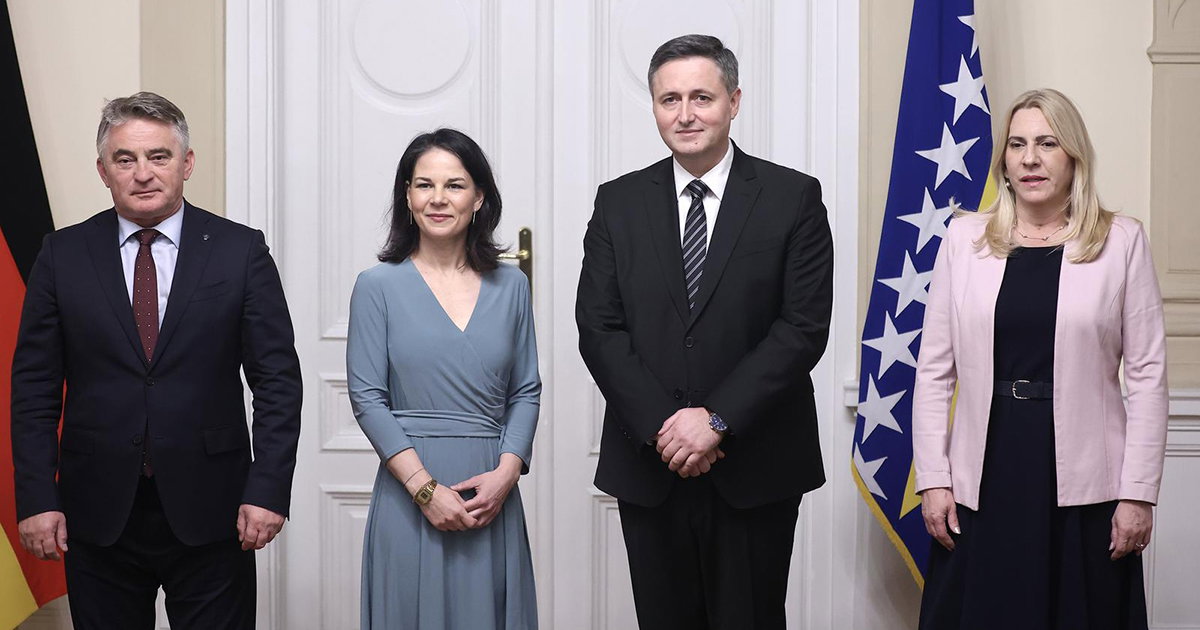 Sarajevo: Predsjedništvo BiH sastalo se s ministricom vanjskih poslova Savezne Republike Njemačke Annalenom Baerbock