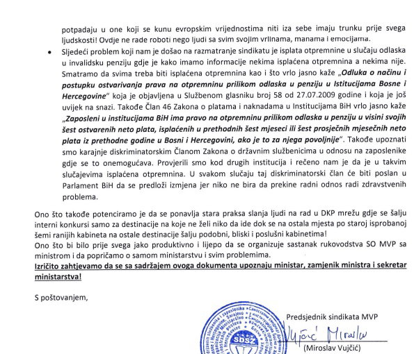 pismo sindikata konakovicu 2