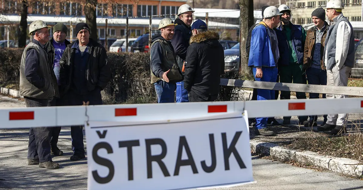 štrajk rudari