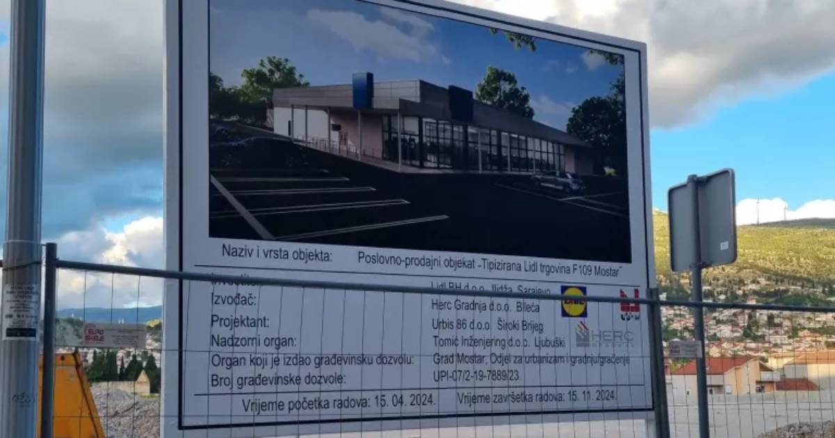 lidl gradnja mostar