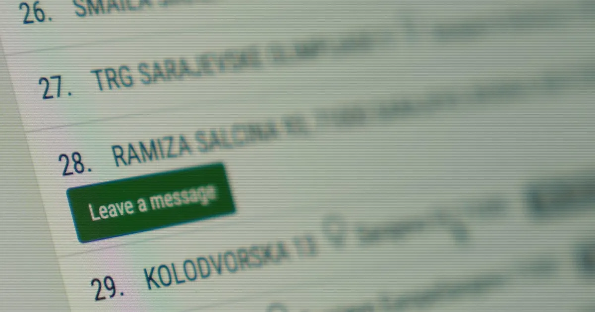 objavljeni brojevi telefona