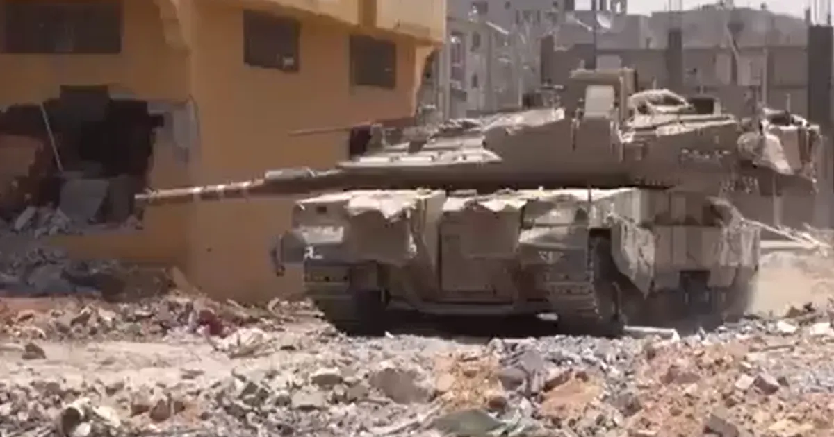 izrael rafah tenk