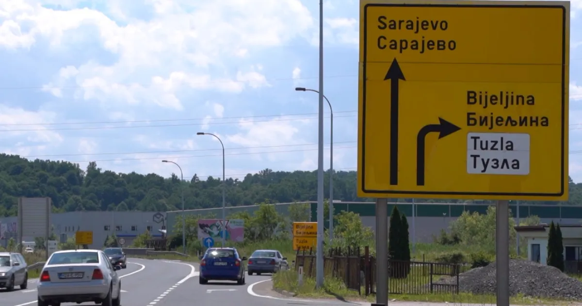 Izlaz iz Tuzle prema Sarajevu