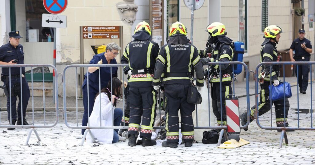 markov trg zagreb zapalio se muškarac