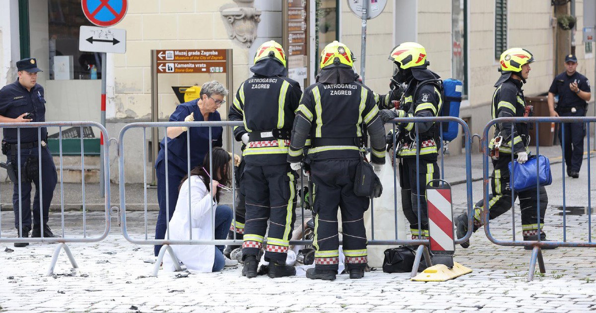 markov trg zagreb zapalio se muškarac