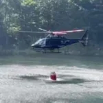 pozar helikopte