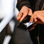 droga kokain telefon smrkanje