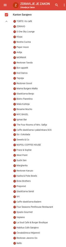 ZABRANJENO PUŠENJE U SARAJEVU