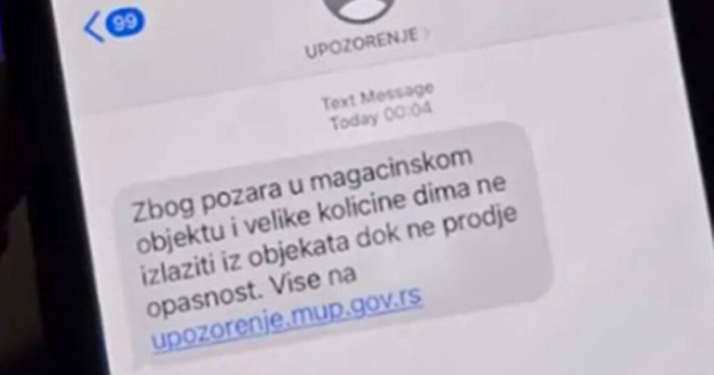novi sad upozorenje