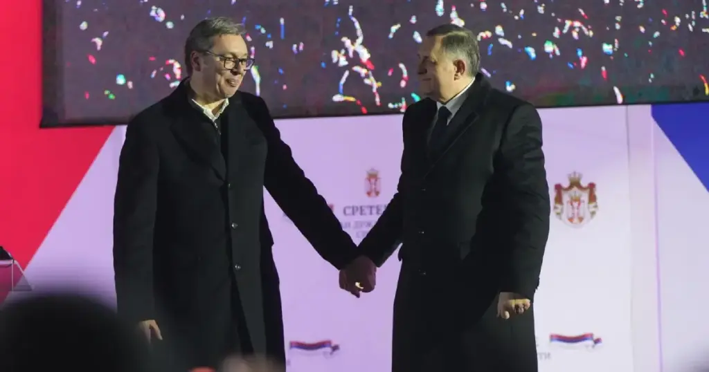 Aleksandar Vučić i Milorad Dodik