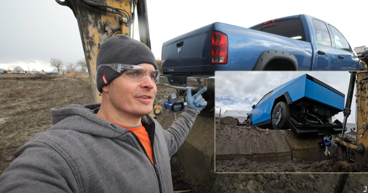 cybertruck i kamionet na testu