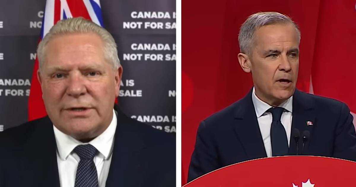 doug ford Mark Carney