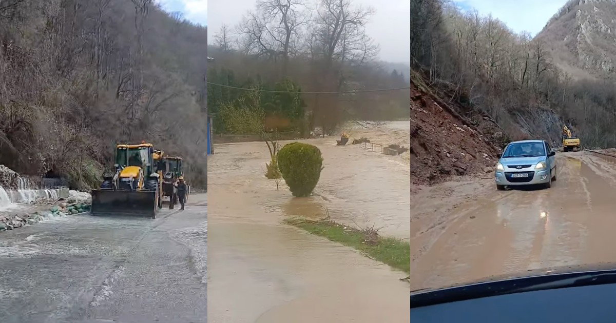 obustava saobracaja izlila se voda