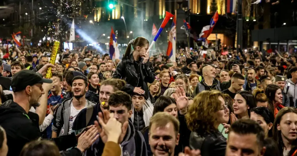 Doček studenata u Beogradu