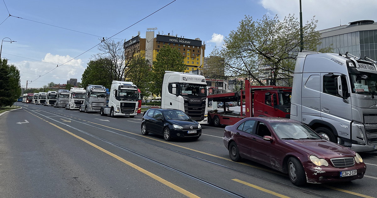 kamioni protest sarajevo
