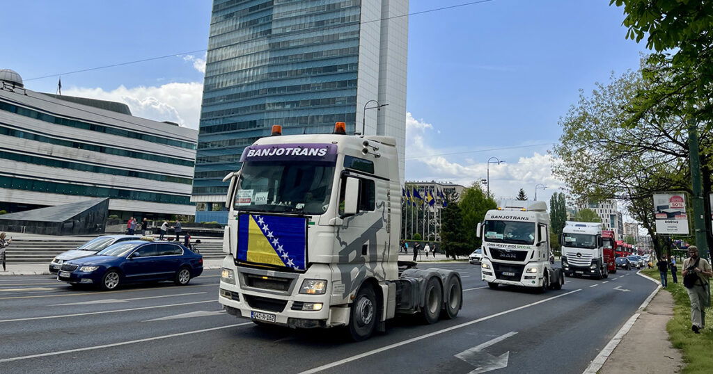 kamioni protest sarajevo