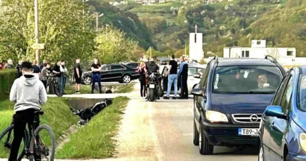 nesreca motociklist bila