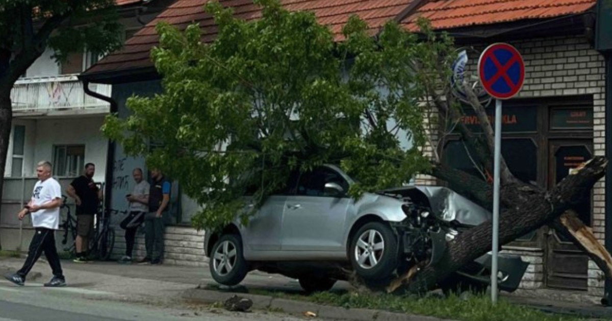 vozac golf udario u drvo bijeljina